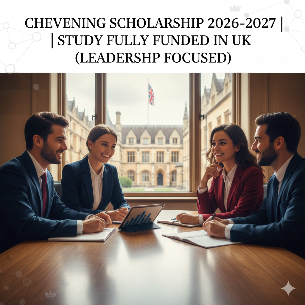 Chevening Scholarship 2026-2027 | Fully Funded Study in UK (No IELTS)
